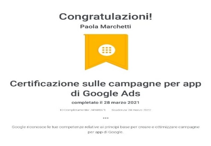 Certificazione Hubspot Academy Social media manager marketing Paola Marchetti esperta professionista manager marketing
